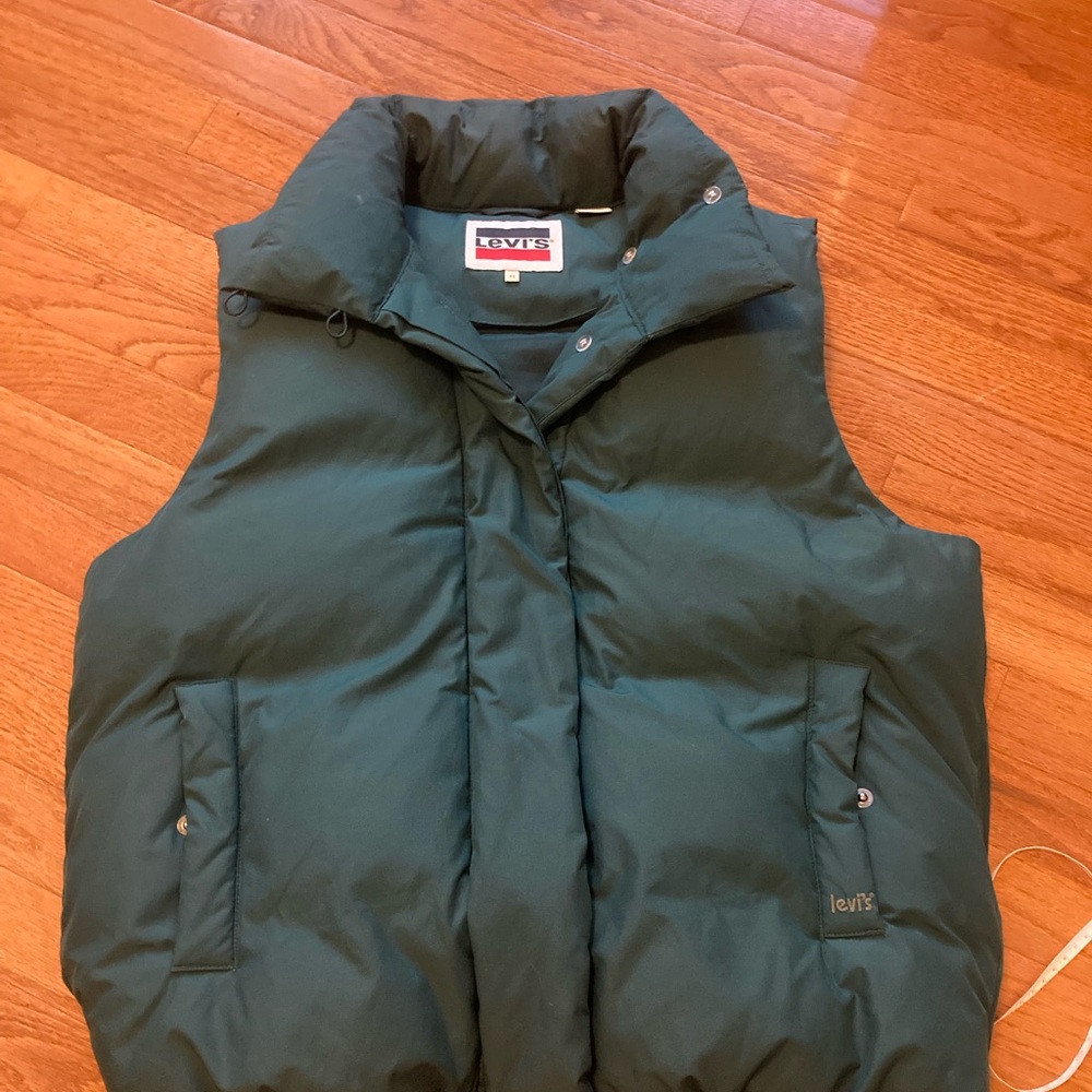 Levi's Forest Green Puffer Vest for Women